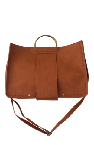 Maria Wristlet in Cognac