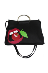 For the Record Ring Satchel in Cherry Bomb