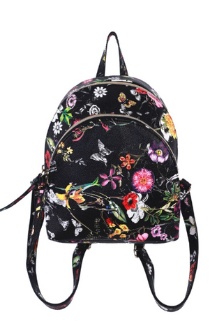 Charlotte Double Zip Backpack in Polka Dot