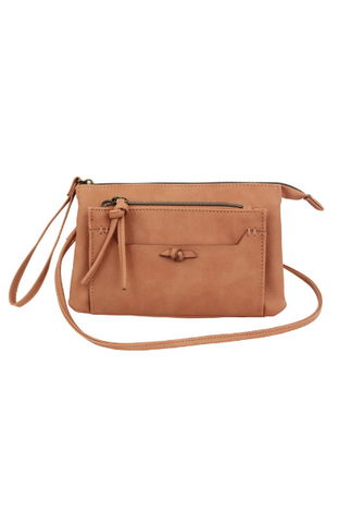 Maria Wristlet in Cognac