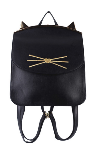 Purrfect Canteen Crossbody in Black
