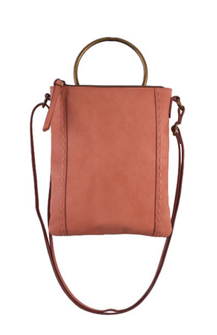 Mini Saddle Bag in Cognac