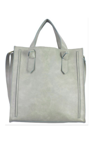 Patchwork Saddle Bag in Grey