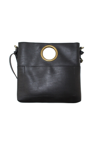 Dreamsicle Knotted Tote in Black