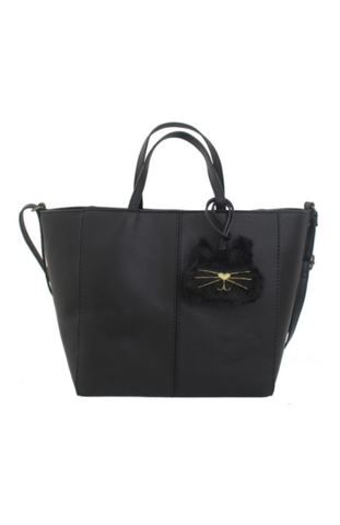 Dreamsicle Knotted Tote in Black