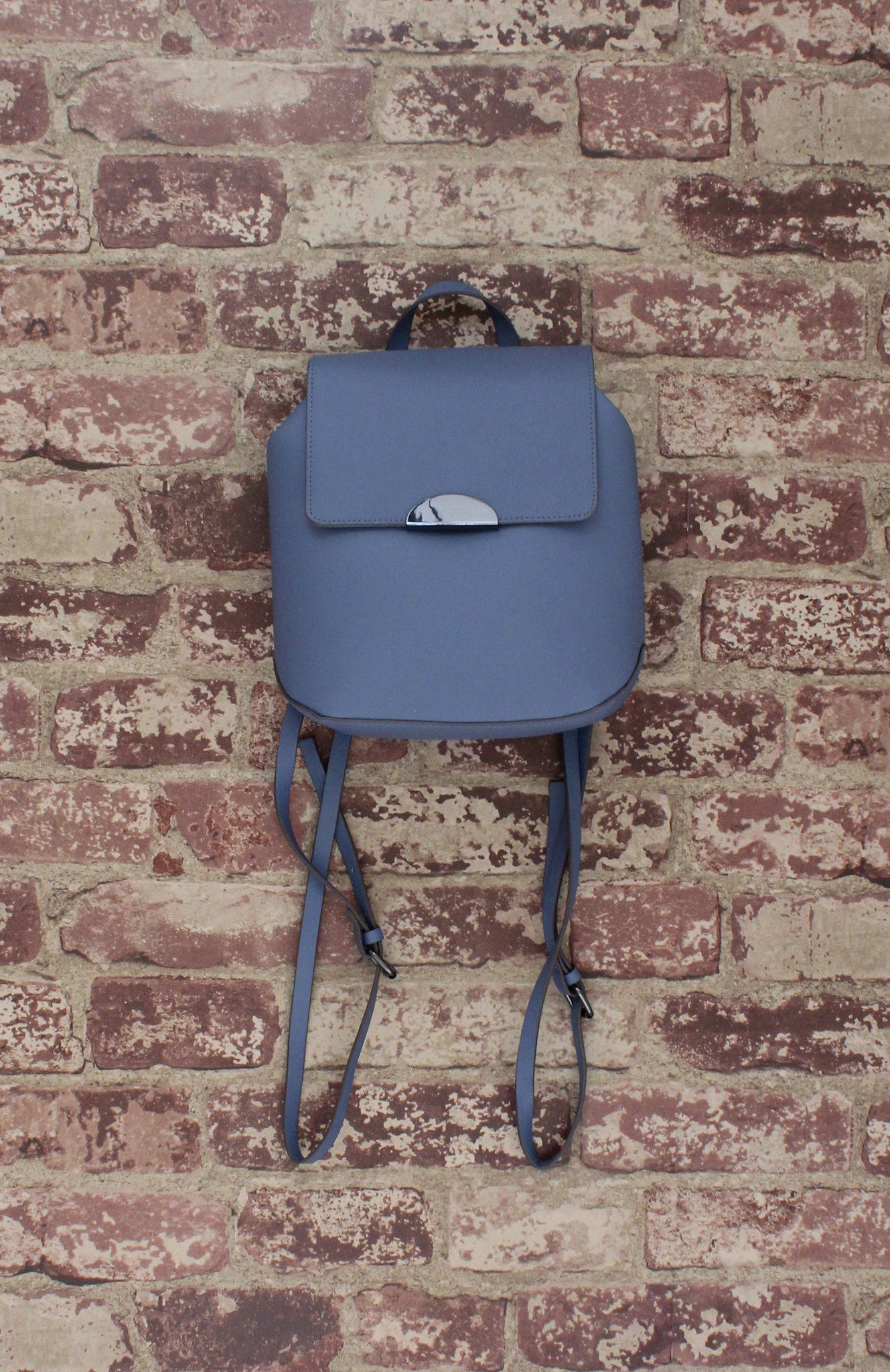Flap Backpack In Blue