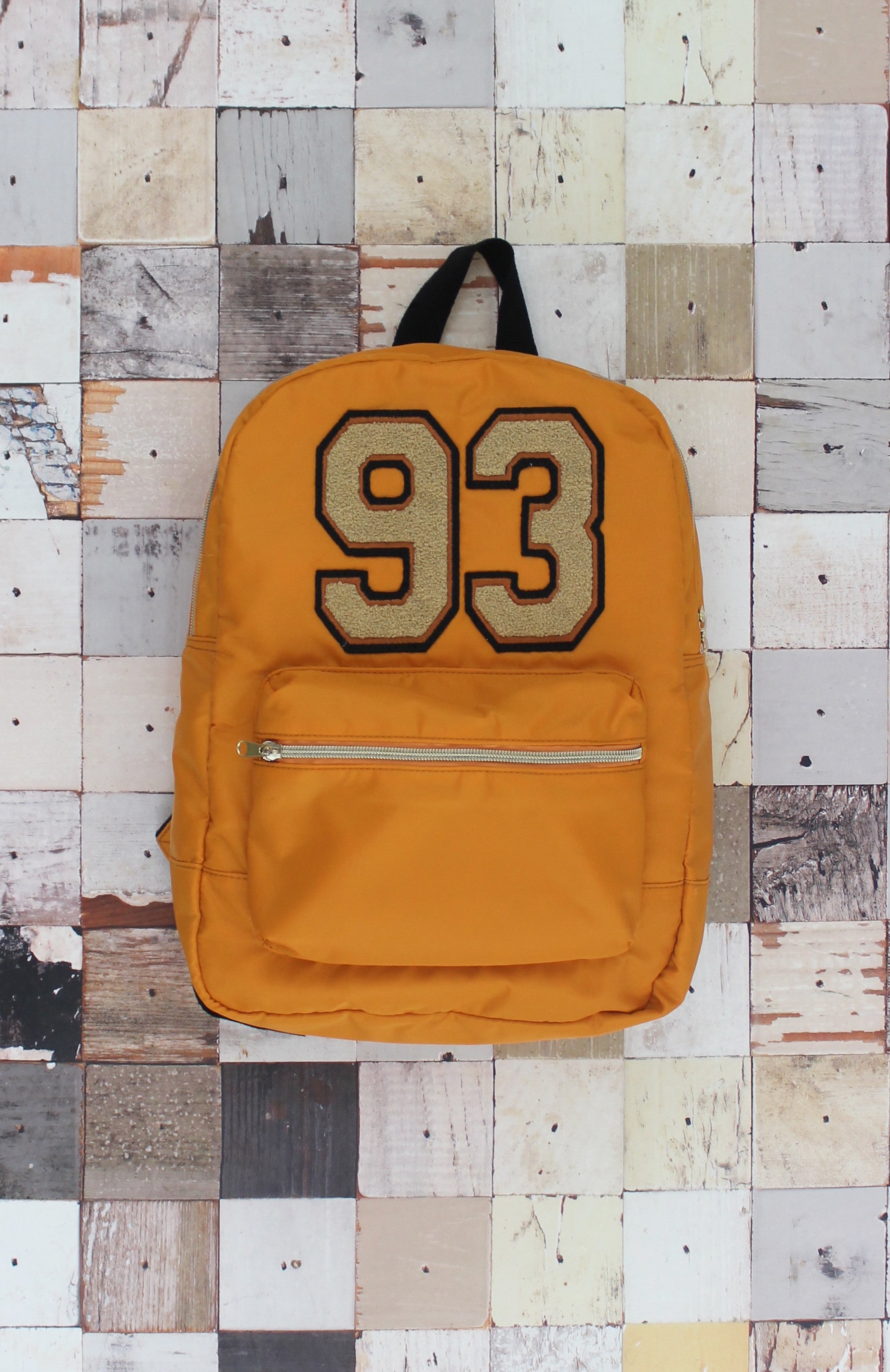 Varsity Couture Backpack in Orange