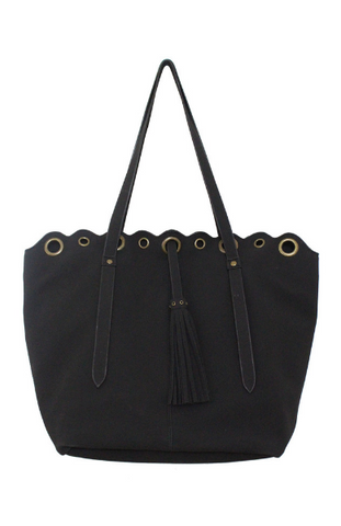 Cotton Candy Tote in Black