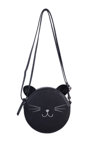Lily Kitten Framed Backpack in Black