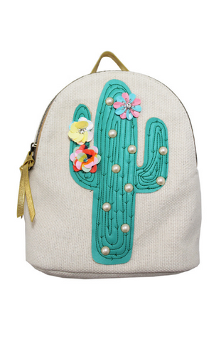 Maya Mini Backpack in Crochet Blush