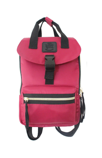 Happy Camper Small Backpack in Berry