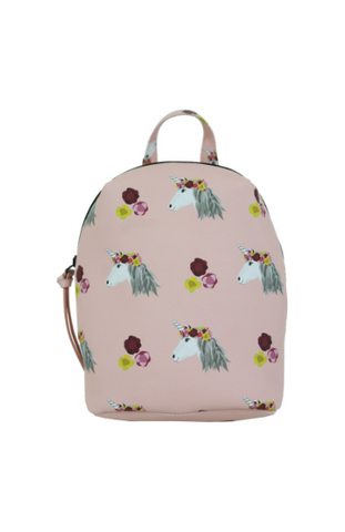 Summer Blooms Backpack in Black & Poppy