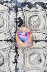 Holographic Rose Gold Heart Backpack