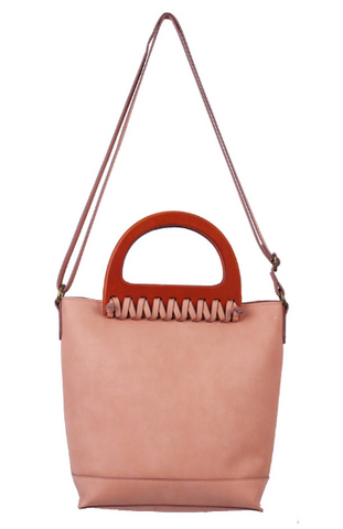 Cassidy Ring Tote in Crochet Blush