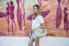 Mystic River Satchel in Bone