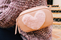 Heart Throb Belt Bag in Blush